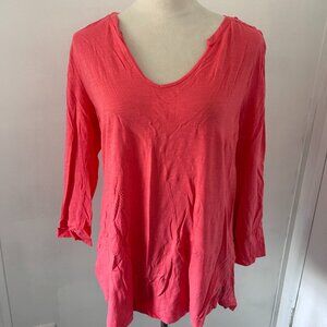 DNKY Jeans Pink and Lace Top